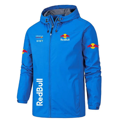 2026 Spring Autumn Motorcycle Jacket Red Bull Logo Printed Jacket Autumn Men's Zip Jacket Red Bull Logo Men's Jacket S-5XL.