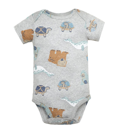5 stück Unisex Baby Bodys Mode Körper Anzüge Kurzarm Neugeborenen Overall Cartoon Baby Junge Mädchen Kleidung Set Sommer.
