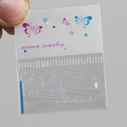 Invisible Plastic Soft Stud Earrings Hypoallergenic Simple Transparent Earring Piercing Retainer Ear Studs Pins Jewelry.