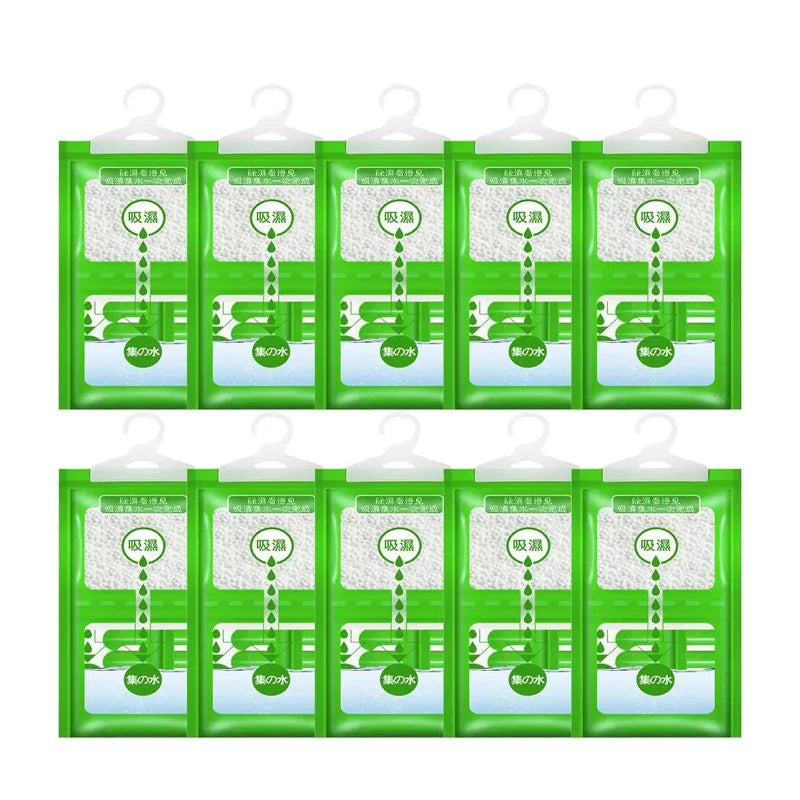Hangable Wardrobe Moldproof Moisture Proof Dehumidification Bag humidity Moisture Absorbing Bag Closet Dehumidizer Eco Friendly.