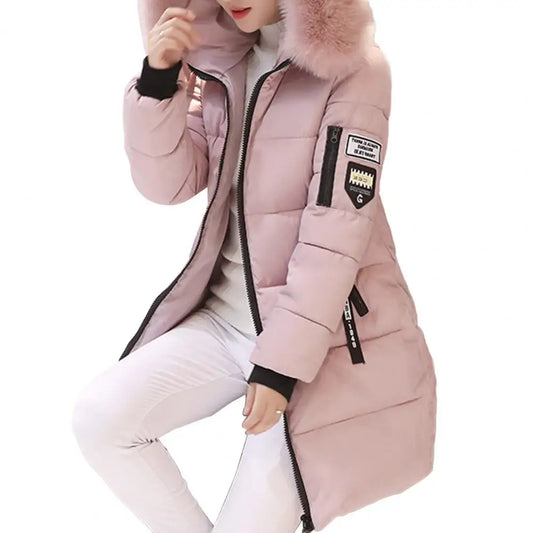 Frauen Winter Jacken Unten Baumwolle Mit Kapuze Tops Große Größe Parkas Mujer Mäntel Langen Mantel Mode Weibliche Pelz Kragen Outfits Neue Jahr.