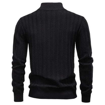 AIOPESON Luxury Striped Pullover Men Old Money Style Cotton Knitwear Thick Warm Crew Neck Winter Social Sweater Male.