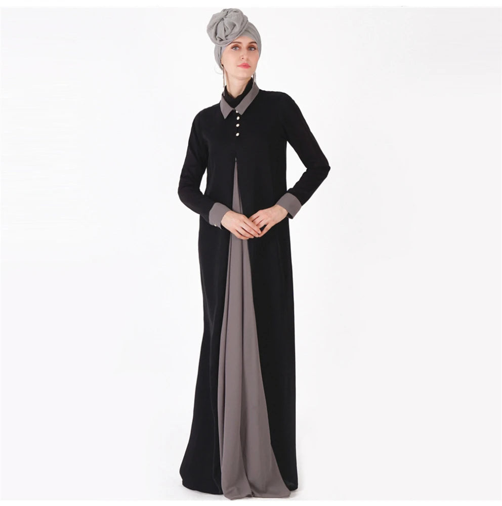 Ramadan Eid Black Abaya Damen Dubai Islam Muslim Women Clothing Modest Dress Kebaya Kaftan Robe Musulmane Caftan Marocain Femme.