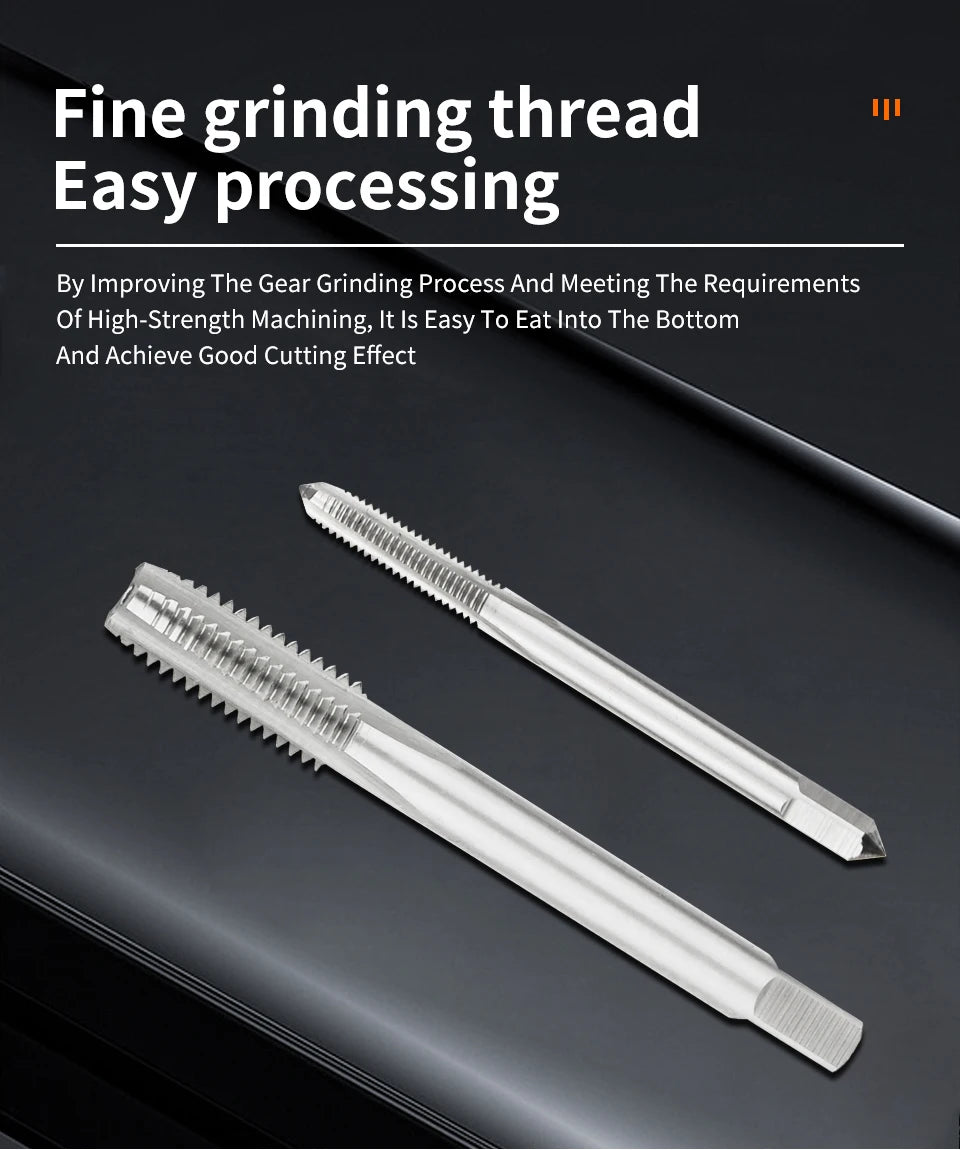 SIQICNC Rechtsgewindebohrer HSS Maschinenstecker Gewindebohrer Metrisches Gewindebohrer Bohrgewindewerkzeug M2 M3 M4 M6 M7 M8 M10 M12 M14 Handwerkzeuge