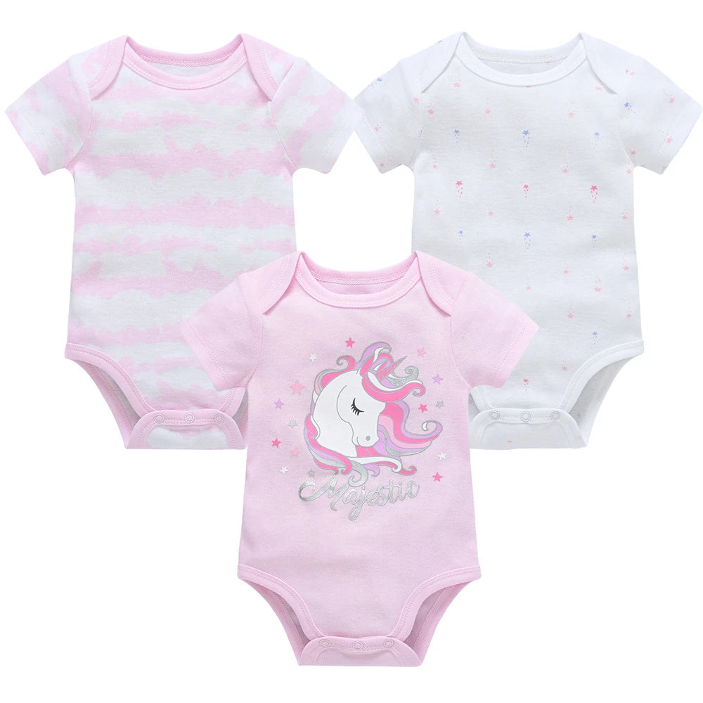 3 Teile/los Kavkas Baby Jungen Body Alpaka Design Baumwolle Kurzarm Oansatz Kleidung 0-12 Monate Kleinkind Kleidung.