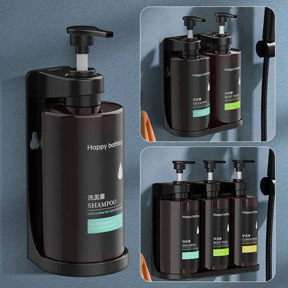 Keine Bohren an der Wand – automatischer Seifenspender, Shampoo- und Duschgel-Spender-Set, Händedesinfektionsbox-Design für die Organisation im Badezimmer