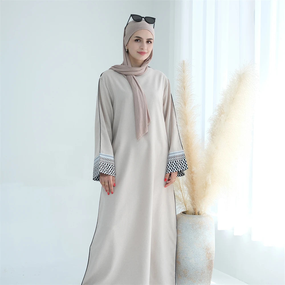 Ramadan Eid Plain Modest Abaya Dubai Muslim Islam Kaftan Dress Abayas For Women Kebaya Caftan Marocain Vestidos Robe Musulmane.