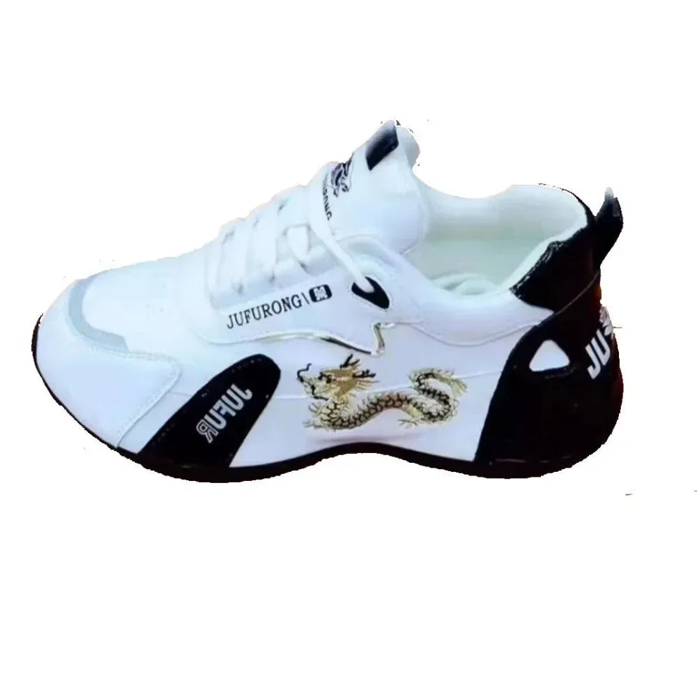 Women Designer Sneakers 2024 Summer Leather Waterproof Casual Sports Shoes Women Lightweight Breathable Non-slip Platform Shoes.