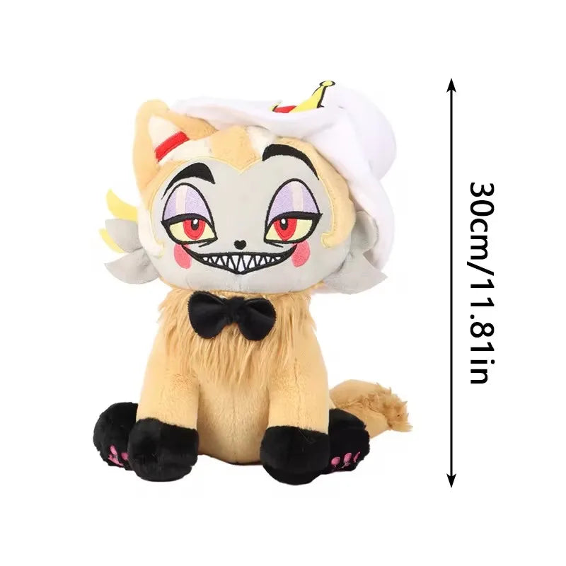 Hot Cat Plush Toy Funny Angel Dust Alastor TV Fans Collecting Gift Cute Cotton Stuffed Plush Doll Kids for Birthday Present.