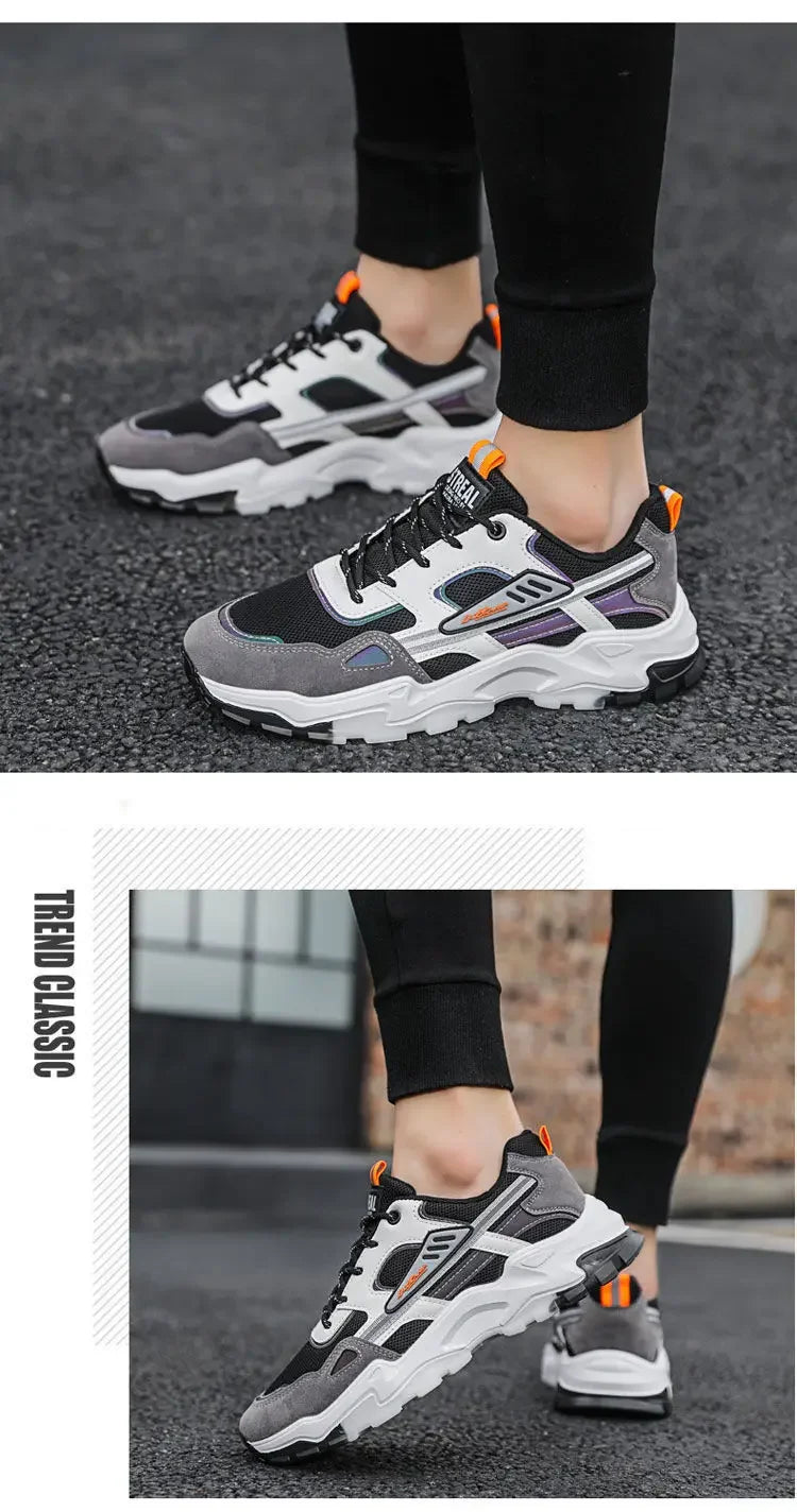 Men's Breathable Mesh Running Sneakers  Running Shoes Outdoor Anti-skid Sports Running Shoes Men Fashion Sports Shoes 2024.