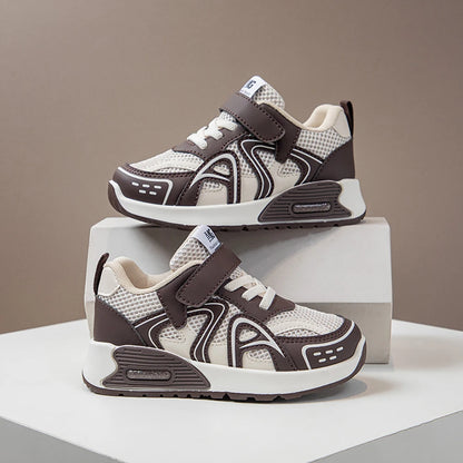 Autumn Children's Sport Shoes PU Leather Teenager Kid's Sneakers Anti-slippery Trend Fashion Girl's Sneakers Boy Running Shoes