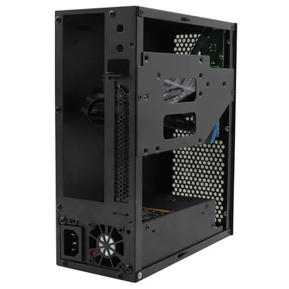HTPC Computer Case Mini ITX Gaming PC Chassis Desktop Chassis USB3.0 Computer Case Home Computer Case Black and Silver.