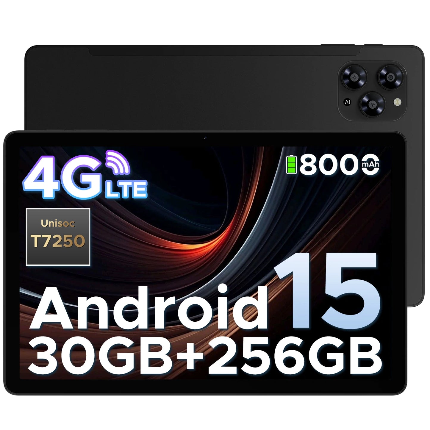 DOOGEE Tab G6 2 IN 1 Smart Tablet PC 11'' Screen Android 15 30GB RAM(6+24) 256GB ROM 8000mAh Battery Dual Speakers Widevine L1