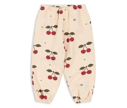 Konges Slojd AW Baby Girls Sweatshirts + Pants 2 Pcs Sets Lambswool Cherry Jackets Kids Clothes Girls Print Dresses Coats 1-9Yrs