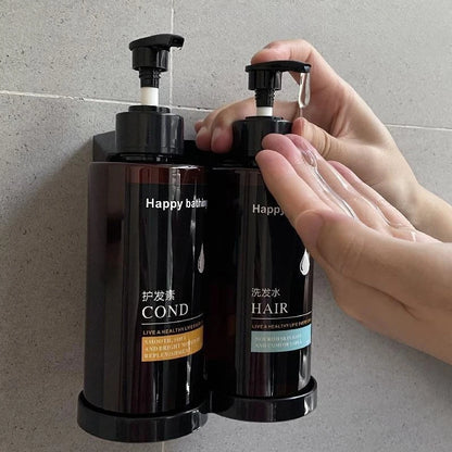 Keine Bohren an der Wand – automatischer Seifenspender, Shampoo- und Duschgel-Spender-Set, Händedesinfektionsbox-Design für die Organisation im Badezimmer