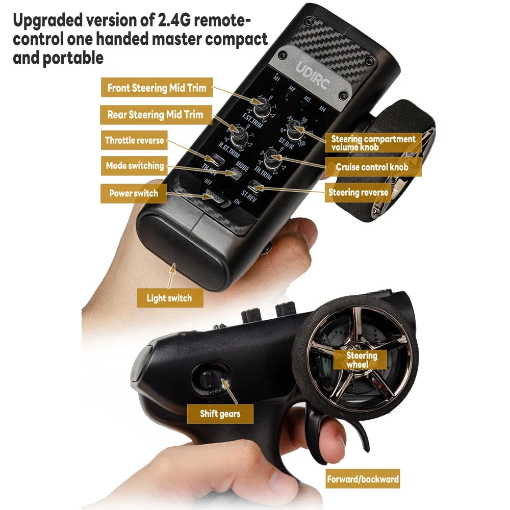 1/24 RC Crawler UDIRC UCX2405 Brushless/Brushed Motor 4WD Off-road Mini Rock Crawler Climbing Vehicle RTR RC Car Toys.