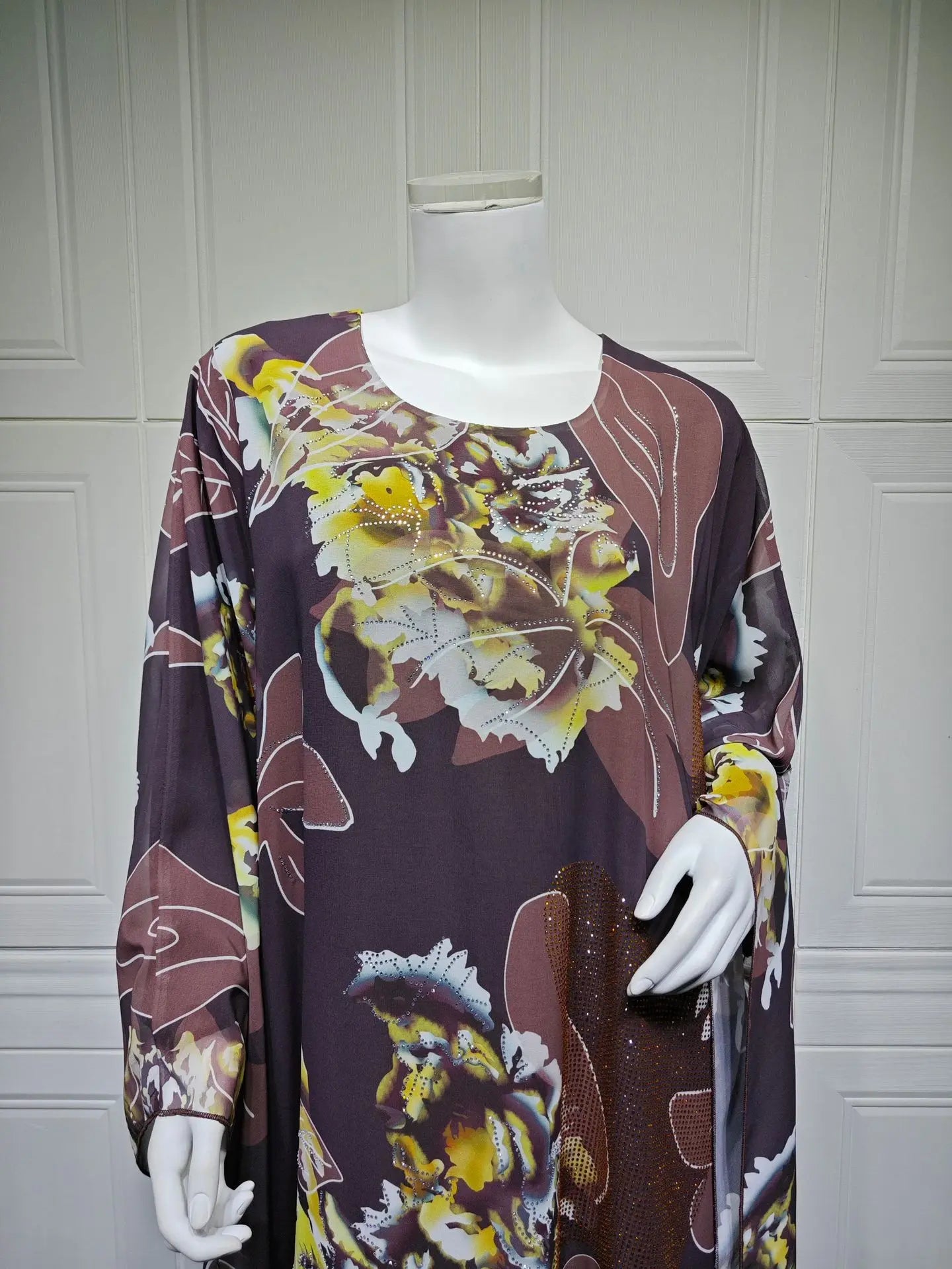 Muslimischen Kleid für Frauen Chiffon Diamant Party Abaya Kleider Arabischen Lange Robe Marokko Dubai Kaftan Vestidos Jalabiya Ramadan Eid.