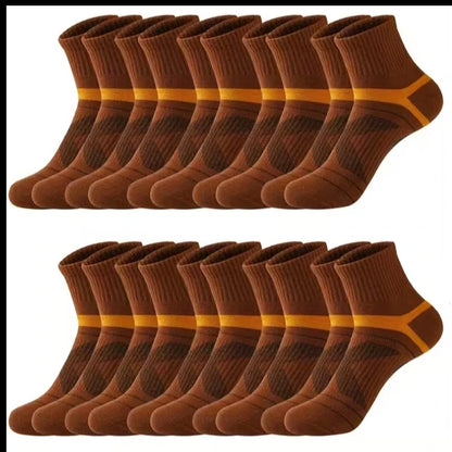 3 Pairs Men's Socks Hiking Black Sports Basketball Socks Casual Soft Running Summer Absorb Sweat Breathable Male Sokken Gifts.