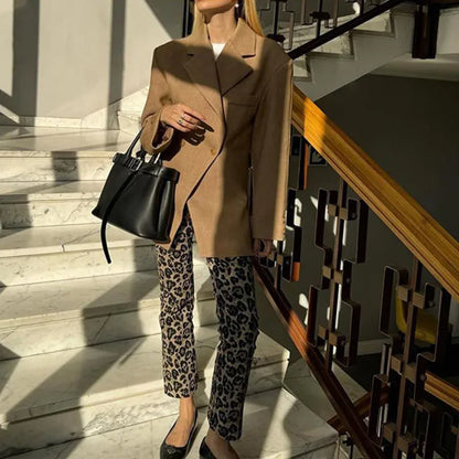 Neue Diagonal schnalle frauen Jacke Anzug Klassische Vintage Casual Jacken Herbst Mode Retro Frauen Mantel Revers Weibliche Mäntel Tops.