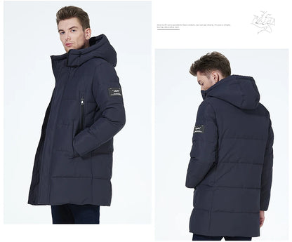 ICEbear 2023 winter jackets for men casual cotton coat mid-length Puffer parkas MWD3061D.
