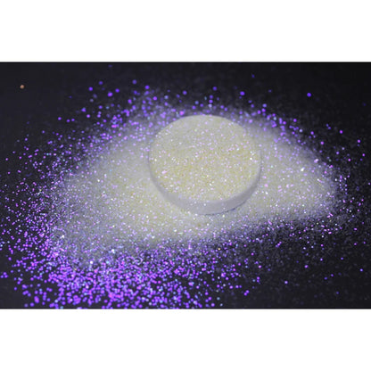 Ultra Fine Colorful Spark - Solvent Resistant White Iridescent Glitter -  - 015 Size, 0.5 mm.
