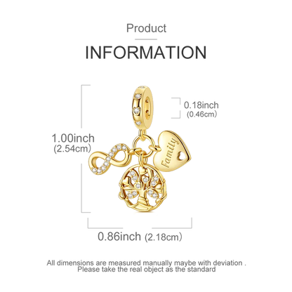 Gold Series DIY Charms Bead Original 925 Sterling Silver Inlaid Zirconium Sun Leopard Pendants Fit Bracelet Jewelry Gift Marking.