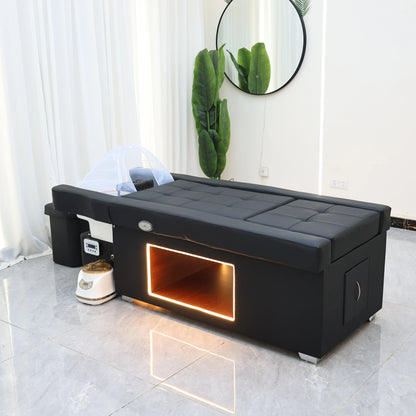 XinSheng 2025 Head SPA Massagebett, Shampoo-Betten mit Wasserzirkulation und Begasung, Massagetisch, Friseursalonmöbel