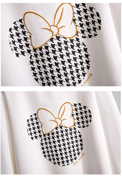 175Kg Plus Größe frauen Fehlschlag 170 Frühling Herbst Neue Lose Rundhals Cartoon Sweatshirt Schwarz Weiß 6XL 7XL 8XL 9XL 10XL 11XL.