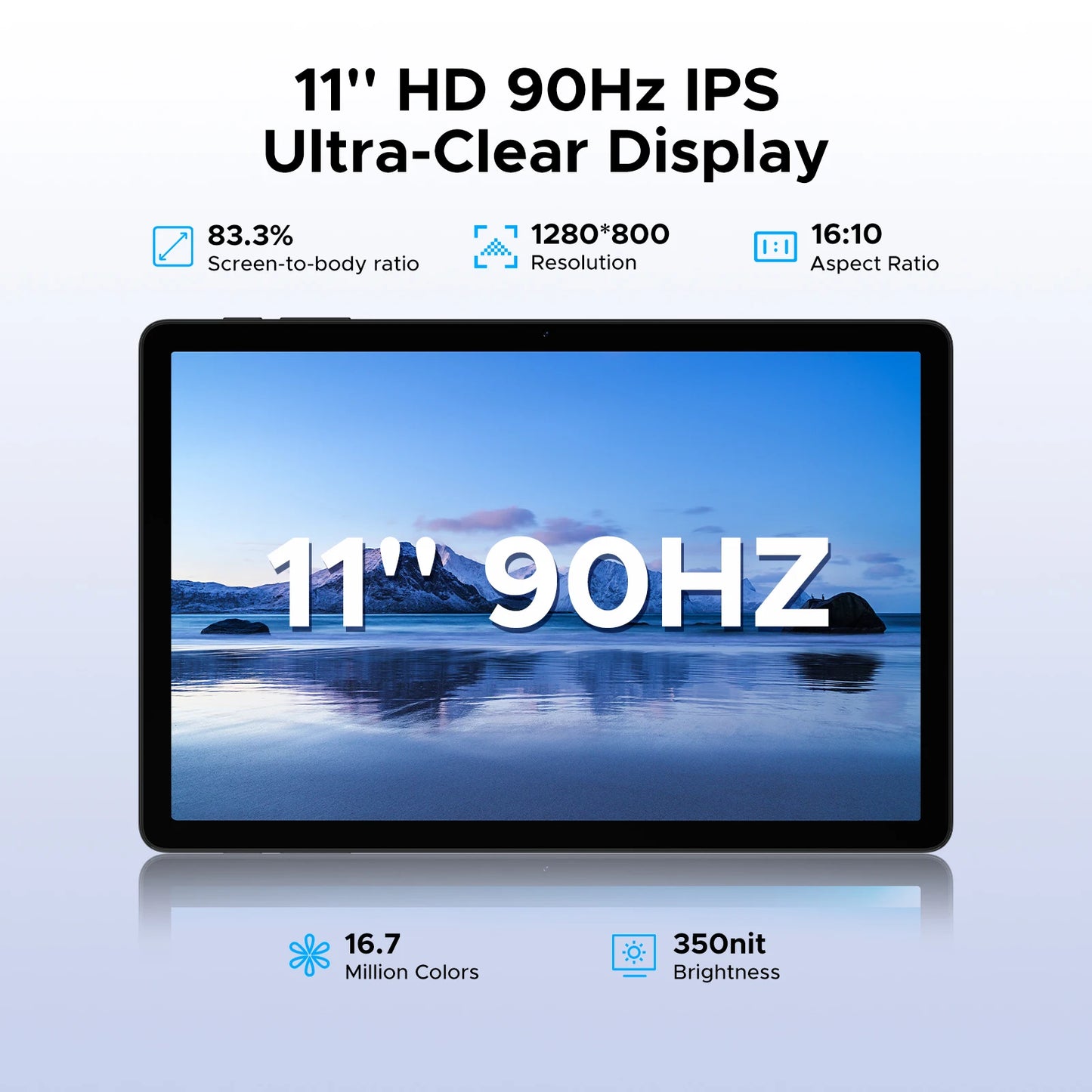 DOOGEE Tab G6 2 IN 1 Smart Tablet PC 11'' Screen Android 15 30GB RAM(6+24) 256GB ROM 8000mAh Battery Dual Speakers Widevine L1.