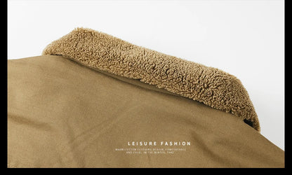 Winter Tactical Jacket Outdoor Men Fleece Sports Running Warm Coat Solid Color Stand Collar Breathable Comfortable Pilot Jacket