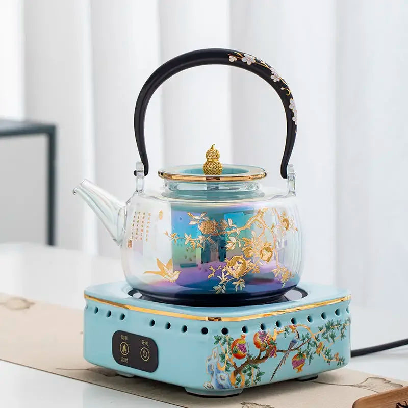 220V High-Temperature Resistant Electric Tea Stove & Tea Kettle Set for Home Use A