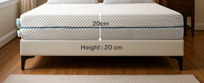 Tribesigns-Matratze, Kalschaummatratze, 160 x 200 cm, mittelfeste 7-Zonen-H3-Matratze mit atmungsaktivem, waschbarem Bezug, 20 cm hoch,