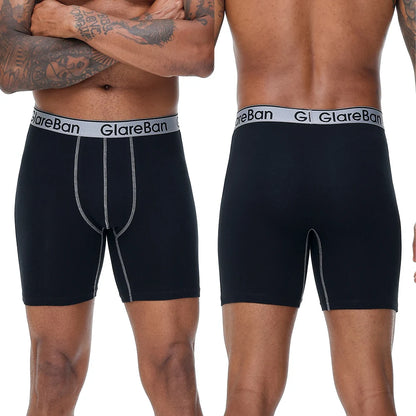 4-teiliges Set mittellange Boxershorts Herrenunterwäsche Baumwolle atmungsaktiv männliche Unterhose für Männer Homme Boxershorts Slips weiche Höschen