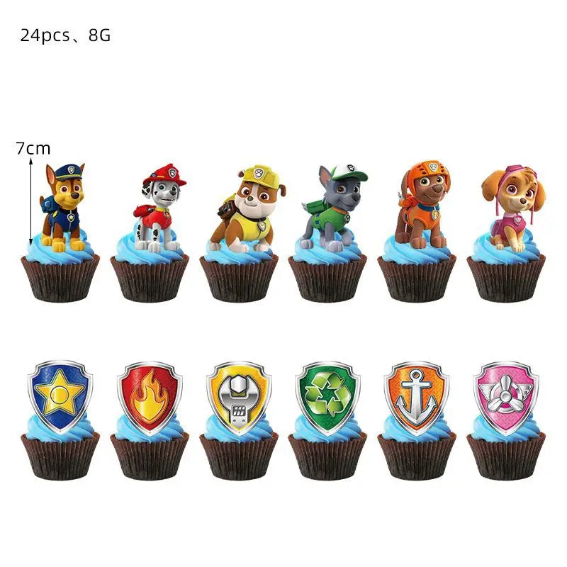 PAW Patrol Geburtstag Party Dekoration Neue Version Ballon Set Einweg Geschirr Kid Event Liefert Banner Hintergrund Geschenk