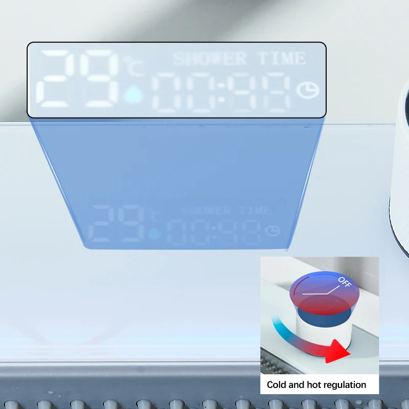 Multifunktionaler digitaler fliegender Regenhahn, weiß, doppelter Wasserfall, Edelstahl-Waschbecken, Küchenspüle, geprägt, großer Einzelschlitz