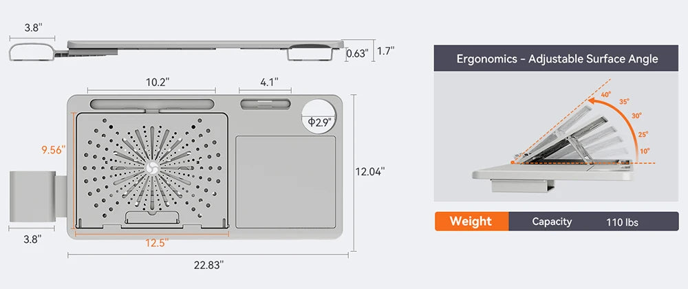 NEWTRAL MAGICH003 Ergonomischer Bürostuhl, automatisch ausgestellte Rückenlehne, adaptive Unterrückenstütze, verstellbarer Kopfstützensitz, Grau