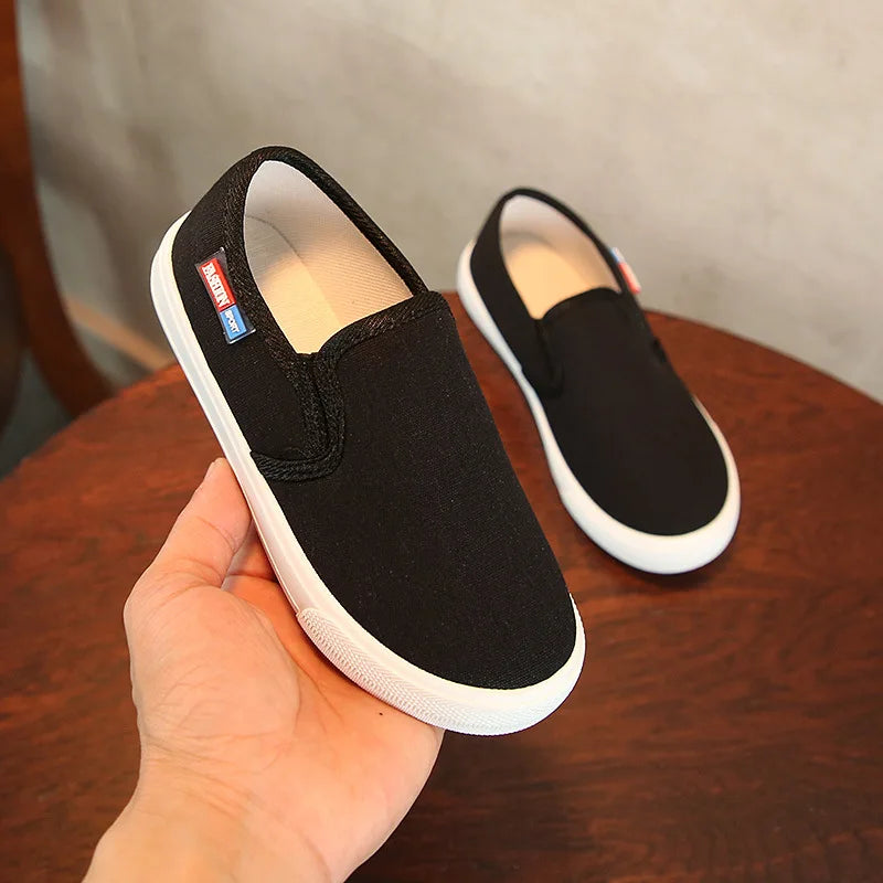 JGSHOWKITO Fashion Unisex Kids Canvas Shoes For Boys Girls Children's Casual Sneakers Soft Breathable Boys Flats All-Match 27-38.