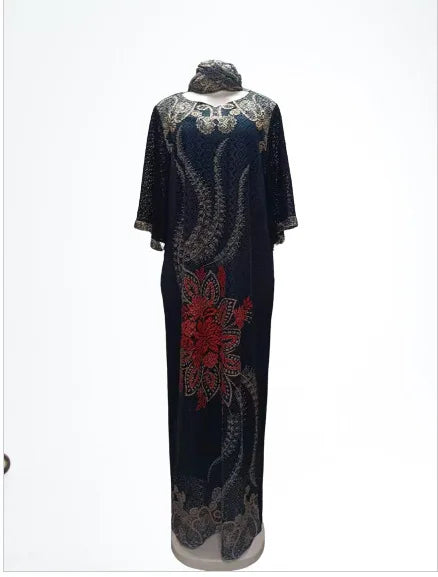 Vestidos Muslim Women Party Dresses Print Jalabiya Abaya Ramadan Kaftan Morocco Dubai Islam Eid Saudi Arab Long Robe Abayas.