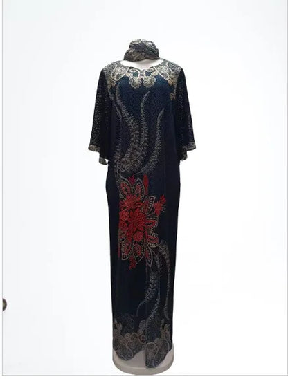 Vestidos Muslim Women Party Dresses Print Jalabiya Abaya Ramadan Kaftan Morocco Dubai Islam Eid Saudi Arab Long Robe Abayas.