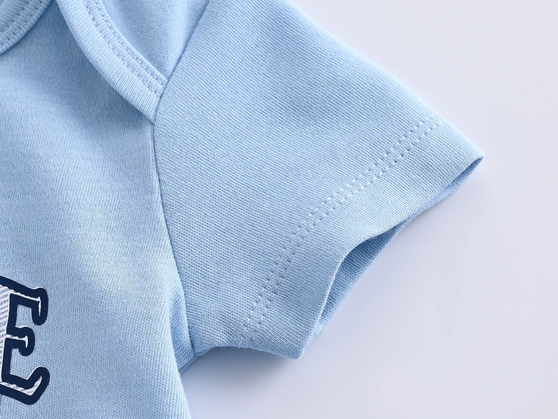 Kavkas 3-teiliger Baby-Body für Jungen und Mädchen, 0–12 Monate, kurzärmelig, Sommer-Baumwollkleidung, Cartoon-Druck, Säuglingskleidung.