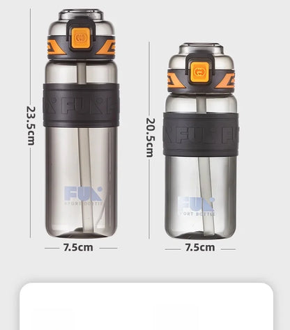 Portable Sports Water Cup For Men Tritan Material One Key Open Cover Fitness Cups High Temperature Seal Leakproof Kettle