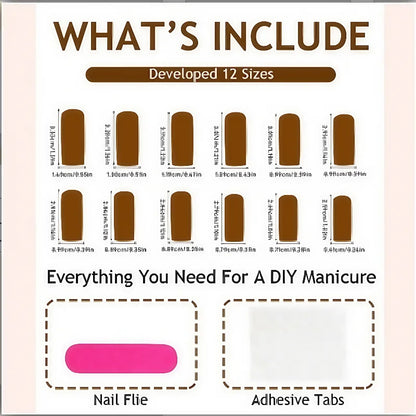 24Pcs Fake Nails Dark Sweet and Edgy Style Pain Nails Anime-Inspired Press-On Nail Tips Perfect Gift for Girls and Friends.