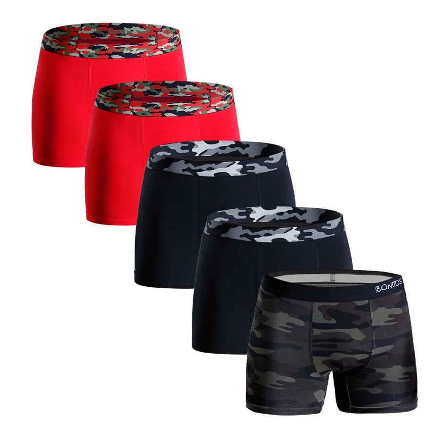 5 stücke boxershorts männer sexy unterwäsche für herren baumwolle boxer für mann männer höschen benutzerdefinierte unterhosen männlichen calecon