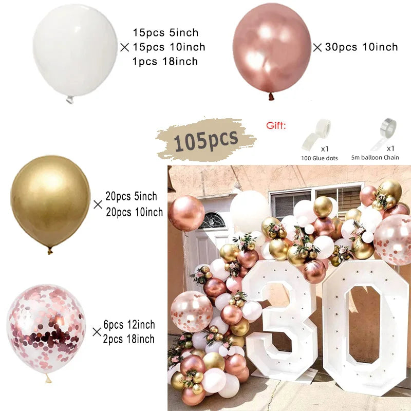 Macaron Rosa Ballon Girlande Bogen Kit Hochzeit Geburtstag Party Dekor Kinder Roségold Latex Ballons Babyparty Dekorationen Kette