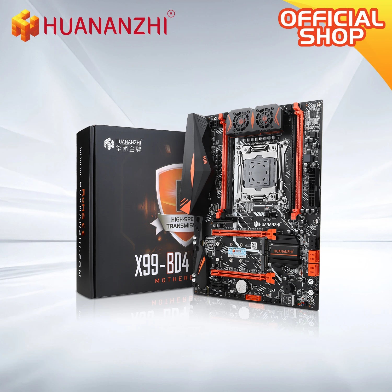 HUANANZHI X99 BD4 with E5 2680 V4 LGA 2011-3 X99 Motherboard Support DDR4 Combo Kit for High-End Gaming And Professional Use.