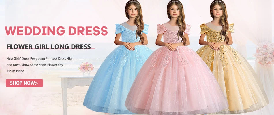 Neue Kinder kleid Spitze Blume Hochzeits kleid weibliche Klavier Performance Kleid Halloween Leistung kurze Mädchen Kleidung.