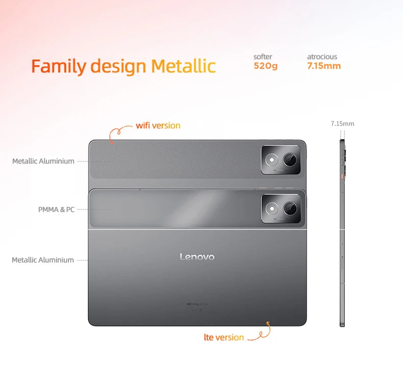 Lenovo K11/plus TB352FC Global Firmware Tablet Global Version 6G+128G WIFI Version Tablet 8600mAh 11.5'' 90Hz 400nits Tablet.