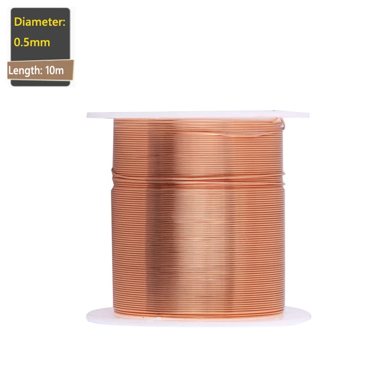 1-3Rolls copper lacquer wire 0.06mm -1.2mm Cable Copper Wire Magnet Wire Enameled Copper Winding Wire Coil Copper Wire.