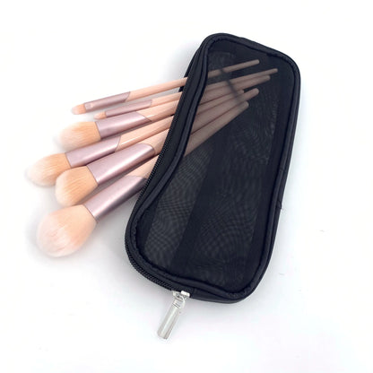 1 Pc Stand Cosmetic Bag for Women Clear Zipper Makeup Bag Travel Female Makeup Brush Holder Organizer Toiletry Bag.