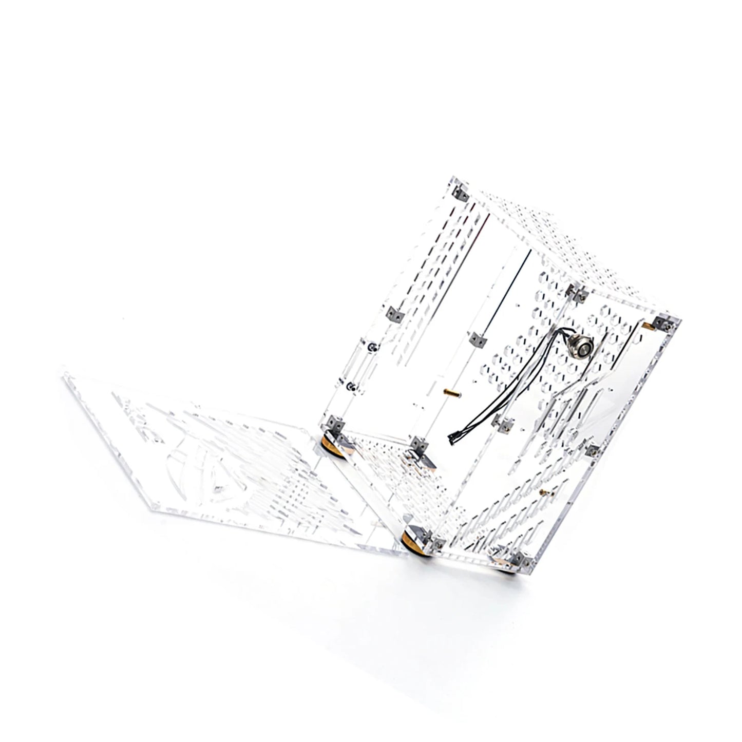 Portable Small Computer Case  Shell Compact PC Case Desktop PC Case Mini-ITX Motherboard FLEX Power Supply PC chassis.